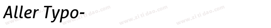Aller Typo字体转换